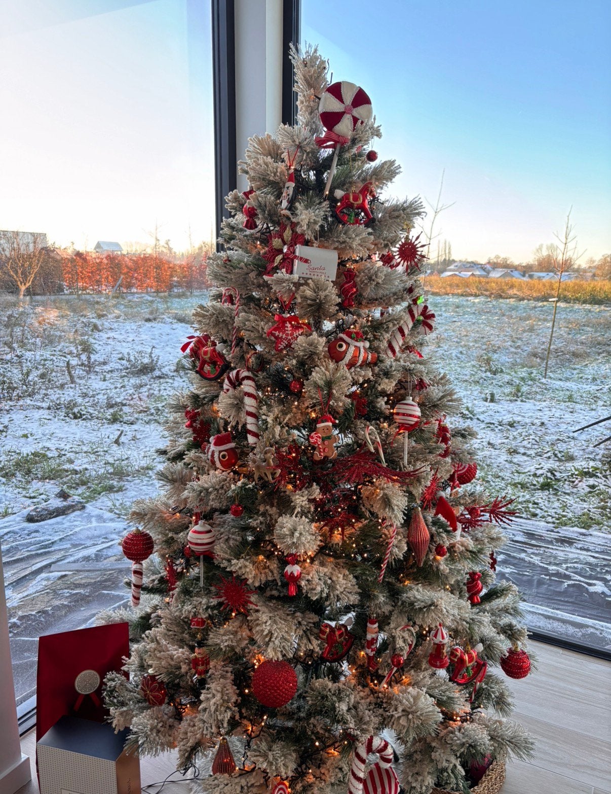 Kerstboom besneeuw (exl decoratie en verlichting), Diversen, Kerst, Ophalen, Gebruikt