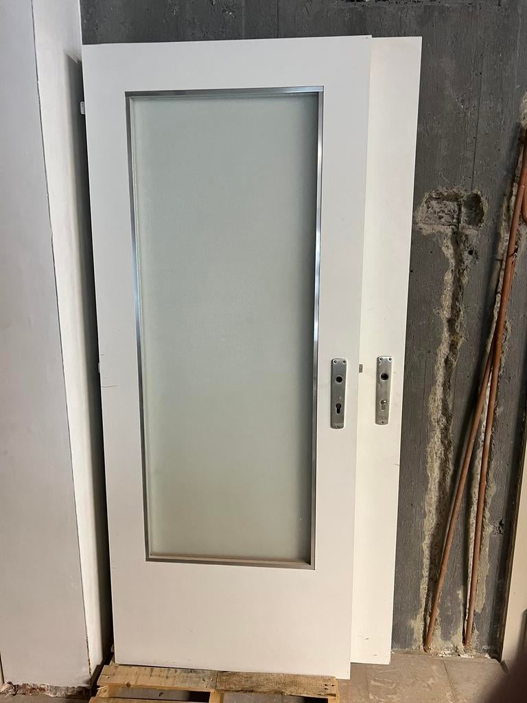 Binnendeur met / zonder glas, Bricolage & Construction, Fenêtres & Moustiquaires, Comme neuf, Porte intérieure, Verre, Enlèvement