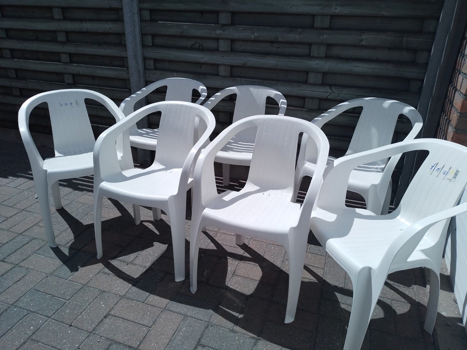 Stapelbare tuinstoelen, Enlèvement, Utilisé, Synthétique, Empilable
