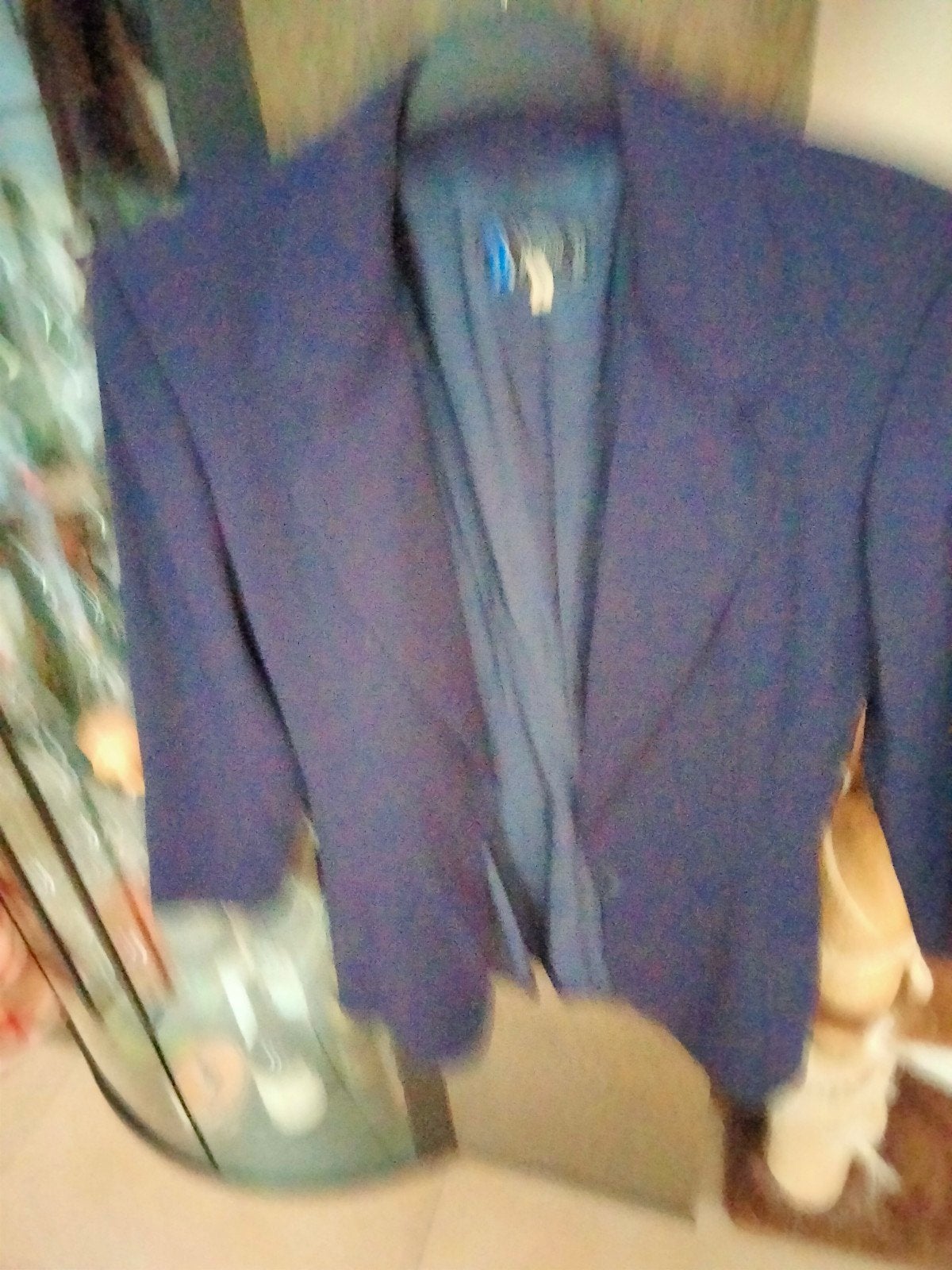 Donkerblauwe blazer.Italie.Merk Claude Montana., Kleding | Dames, Gelegenheidskleding, Ophalen of Verzenden