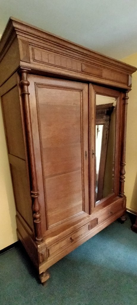 Grote kleerkast – 149 x 67,5 x 214 cm – demonteerbaar, Huis en Inrichting, Woonaccessoires | Overige, Ophalen, Gebruikt, Bruin