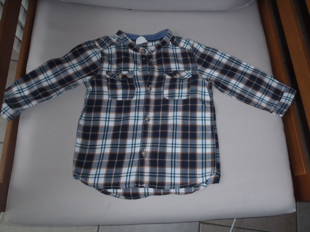 Shirt maat 74, Kinderen en Baby's, Ophalen of Verzenden, Zo goed als nieuw, Jongetje, Overhemdje of Bloesje