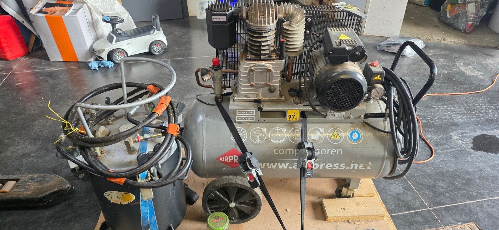 compressor airpress en/of drukvat epdm, Ophalen
