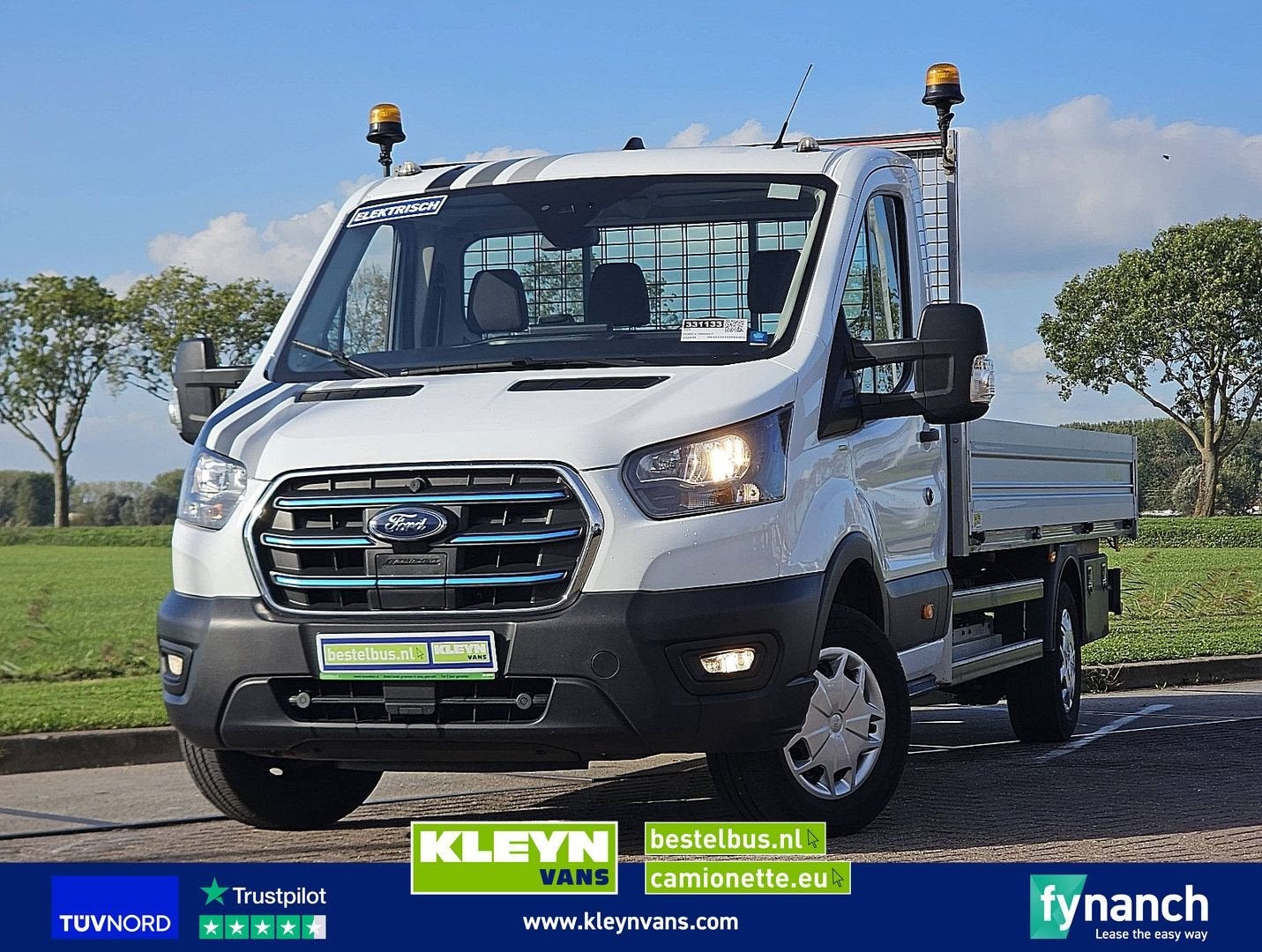 Ford E-TRANSIT L4 Open Laadbak 68 kWh XL 295 KM WLTP Actiera, Autos, Achat, Entreprise, Automatique, Ford