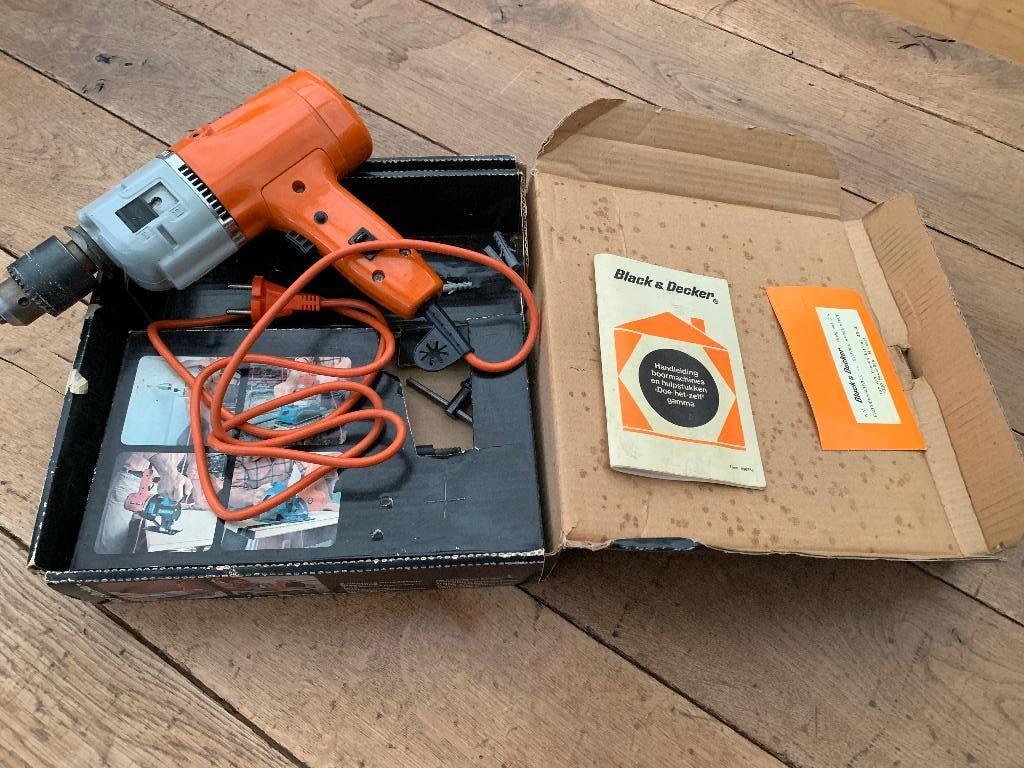 Retro boormachine black decker nieuw, Ophalen, Nieuw