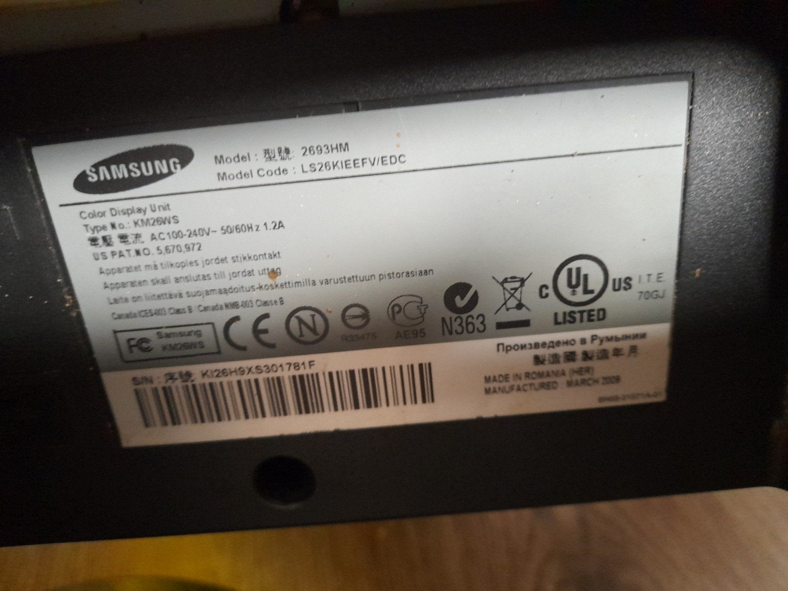 scherm goede staat Samsung, TV, Hi-fi & Vidéo, Télévisions, Enlèvement, Utilisé, Samsung