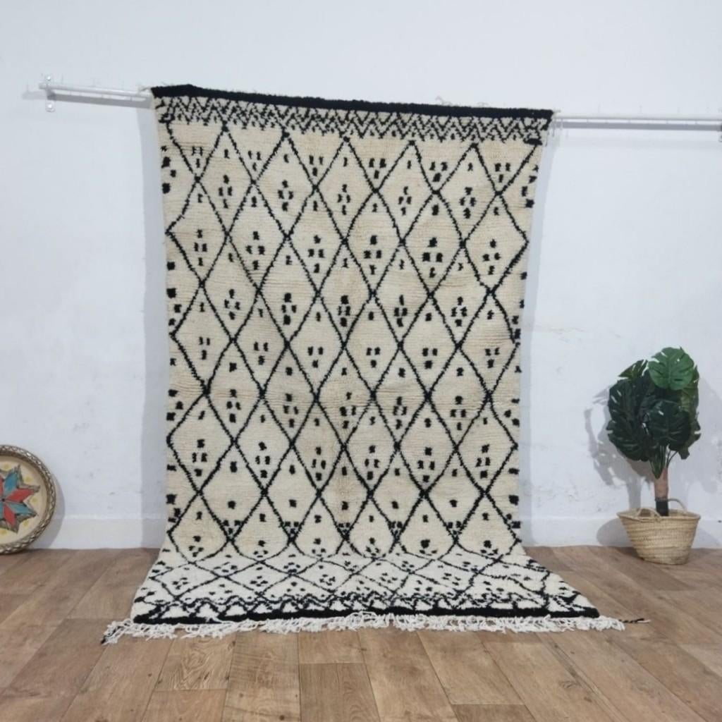 Marokkaans handgemaakt Beni Ouarain vloerkleed 250x140 cm, Verzenden