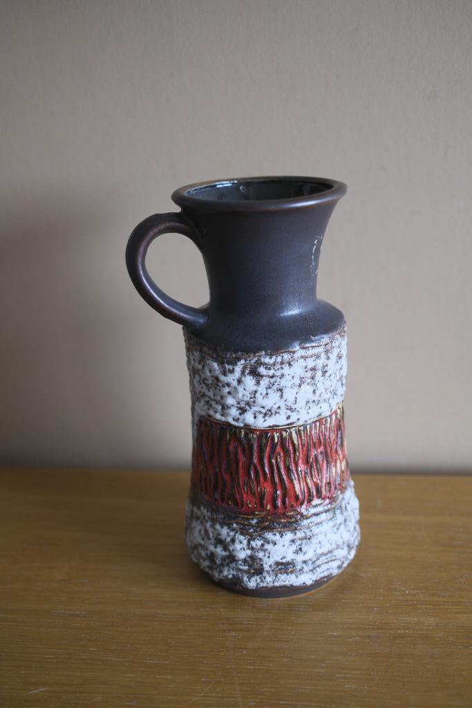 Authentieke vaas van het type „lava flow”, Antiek en Kunst, Curiosa en Brocante, Ophalen of Verzenden