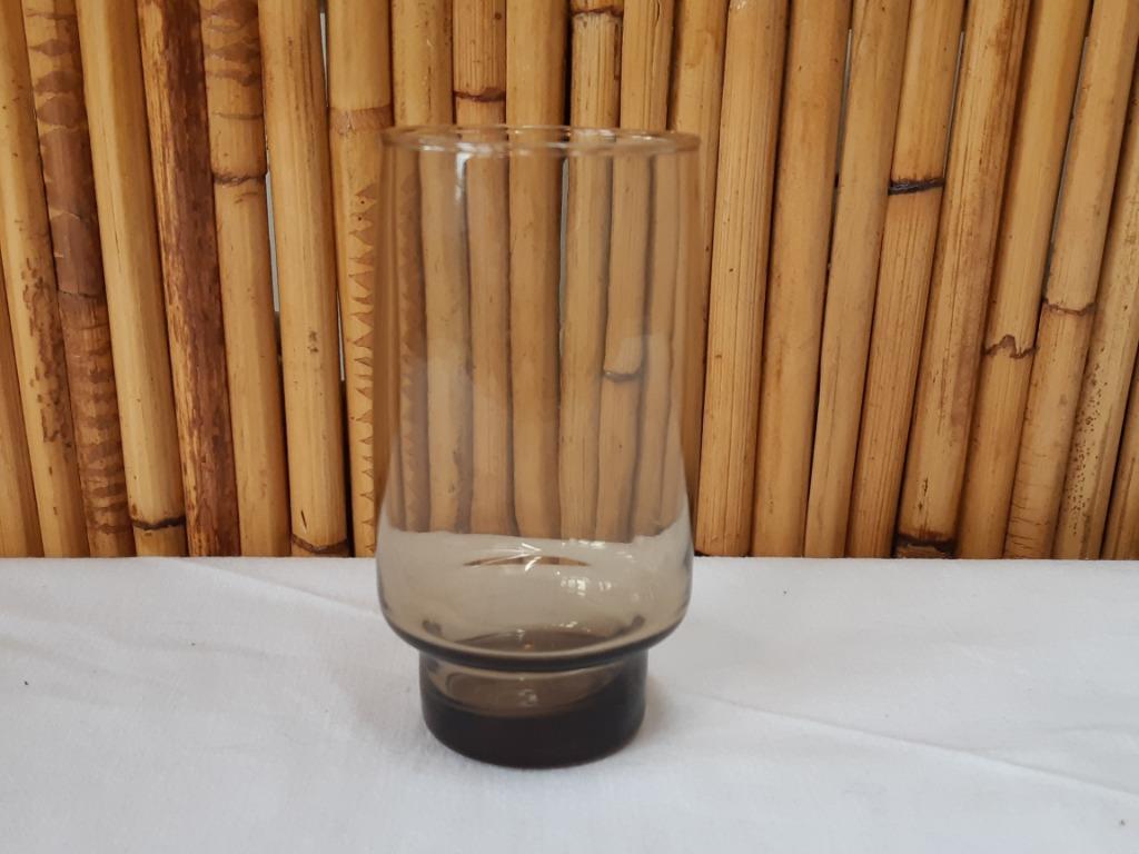 Verre à limonade / eau vintage 1970 Luminarc BP verre fumé, Enlèvement ou Envoi, Utilisé, Verre à soda