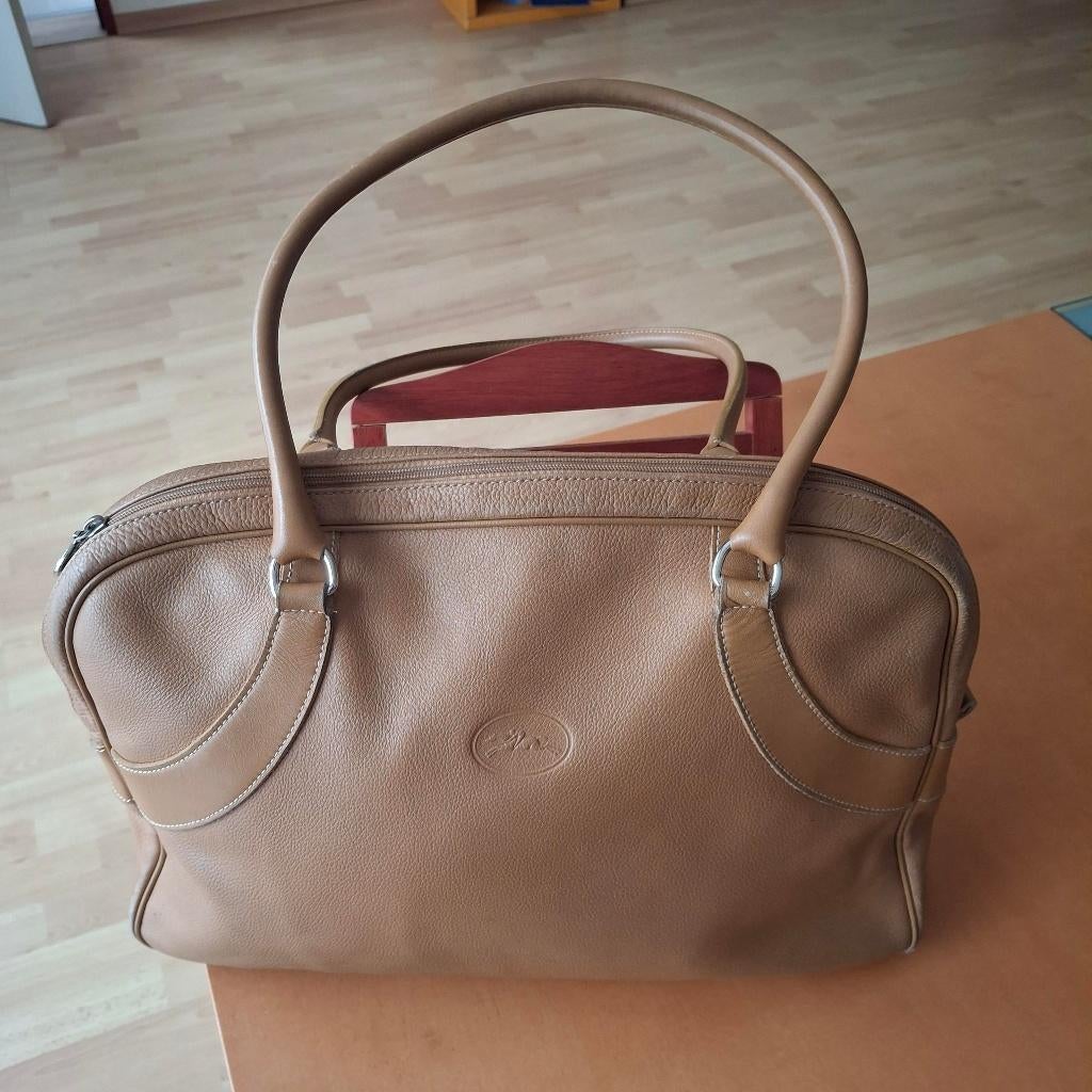 Longchamps - Handtas Beige, Ophalen, Gebruikt, Beige, Handtas