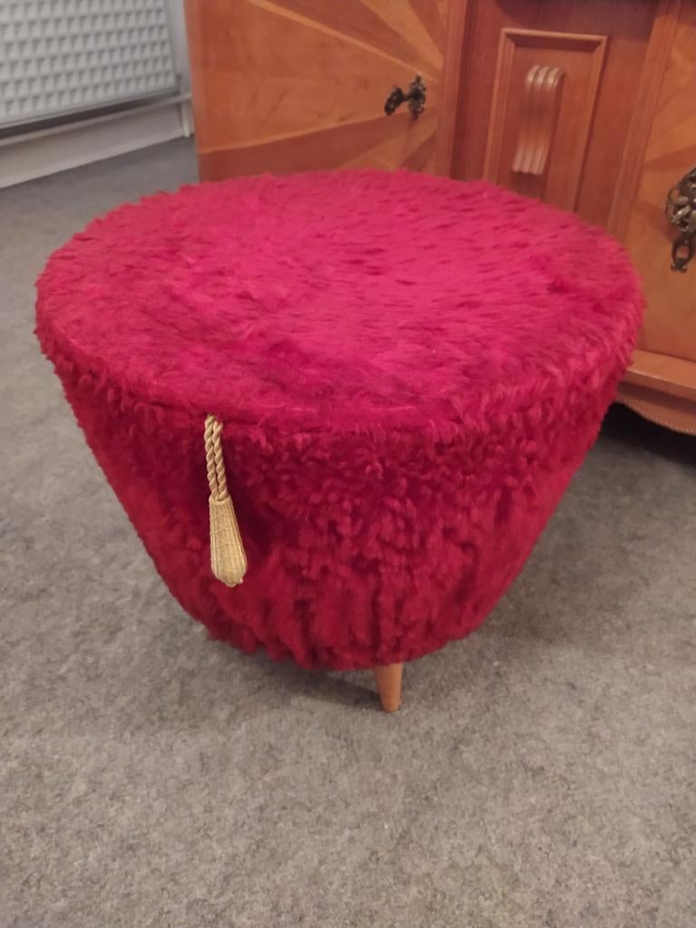 Pouf  vintage, Maison & Meubles, Canapés | Repose-pieds & Poufs, Enlèvement, Comme neuf