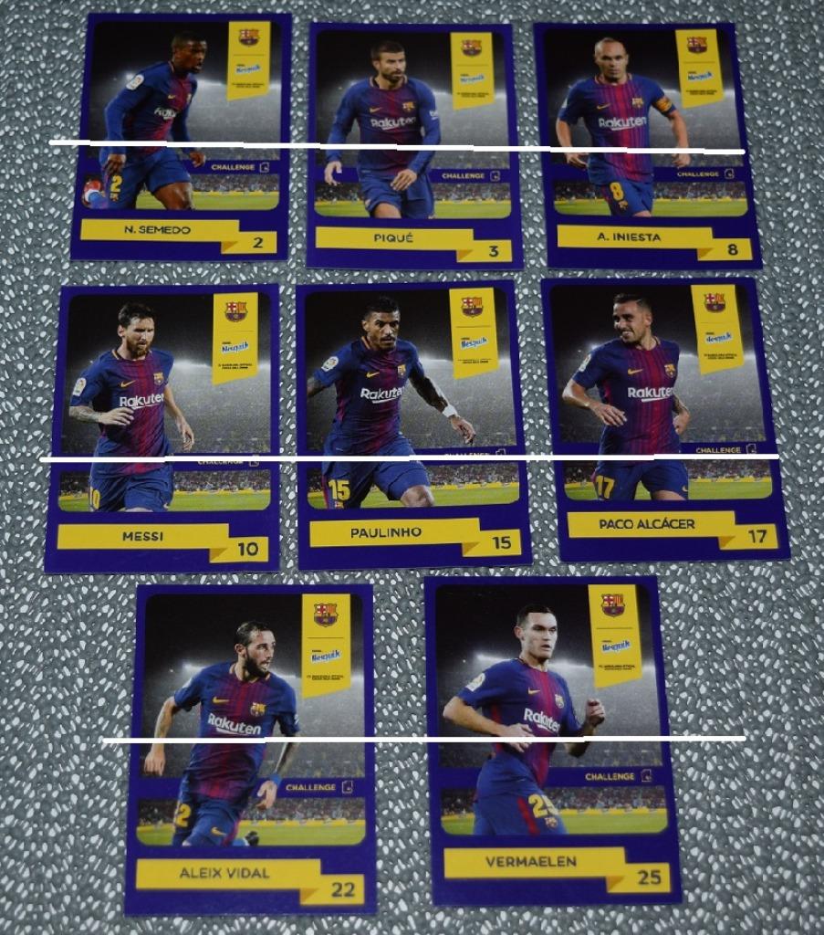 Panini /FC Barcelone/Nesquik/8 autocollants, Envoi, Neuf, Affiche, Image ou Autocollant