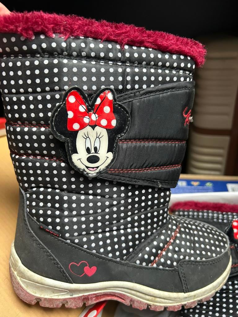 Bottes filles Minnie pointure 31 fourrées - TTBE, Enlèvement, Comme neuf, Bottes