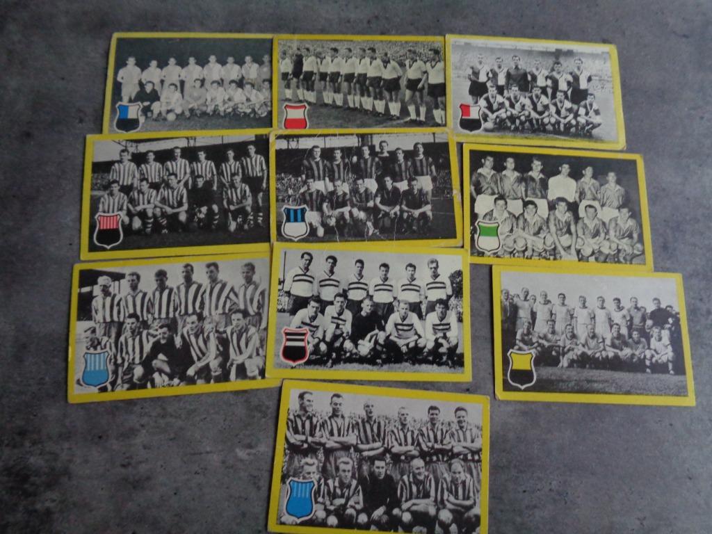 Voetbal KAARTEN maple leaf gum 1960 internationale teams 10x, Verzenden