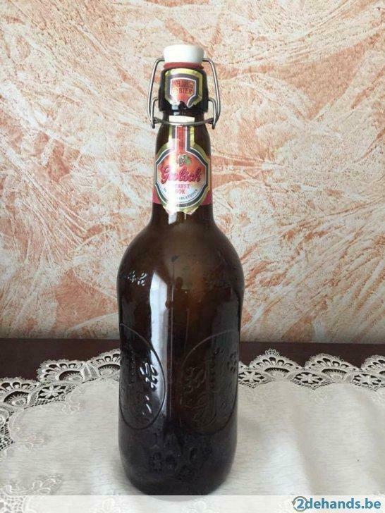 2liter fles -GROLSCH herfstbok, Verzamelen, Glas en Drinkglazen, Gebruikt, Ophalen of Verzenden