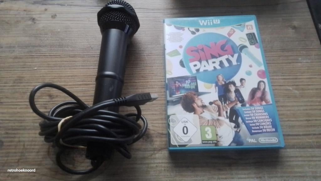 Sing Party met microfoon - Nintendo Wii U, Games en Spelcomputers, Verzenden