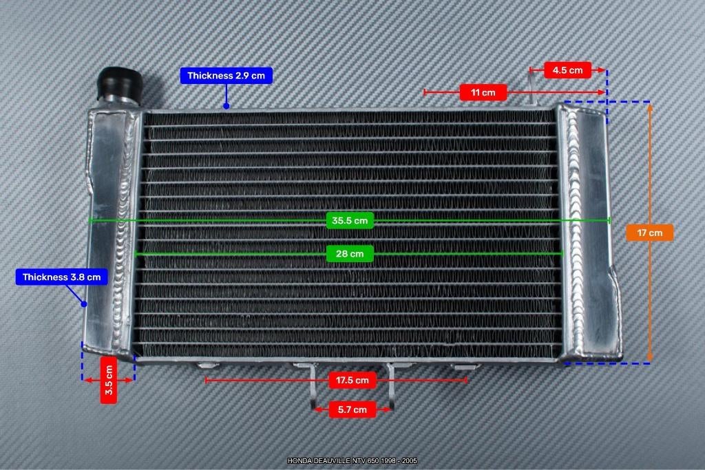 Radiateur AVDB pour HONDA NTV DEAUVILLE 650 1998 - 2005, Enlèvement ou Envoi, Neuf