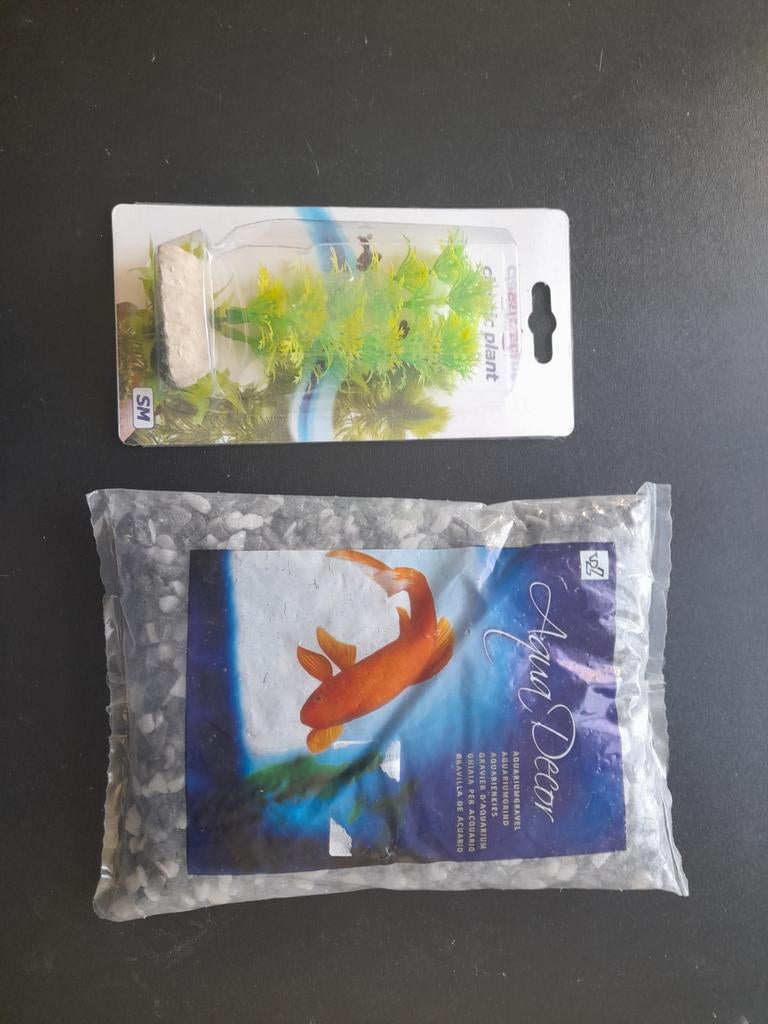 Aquariumplant en kiezelsteentjes, Ophalen
