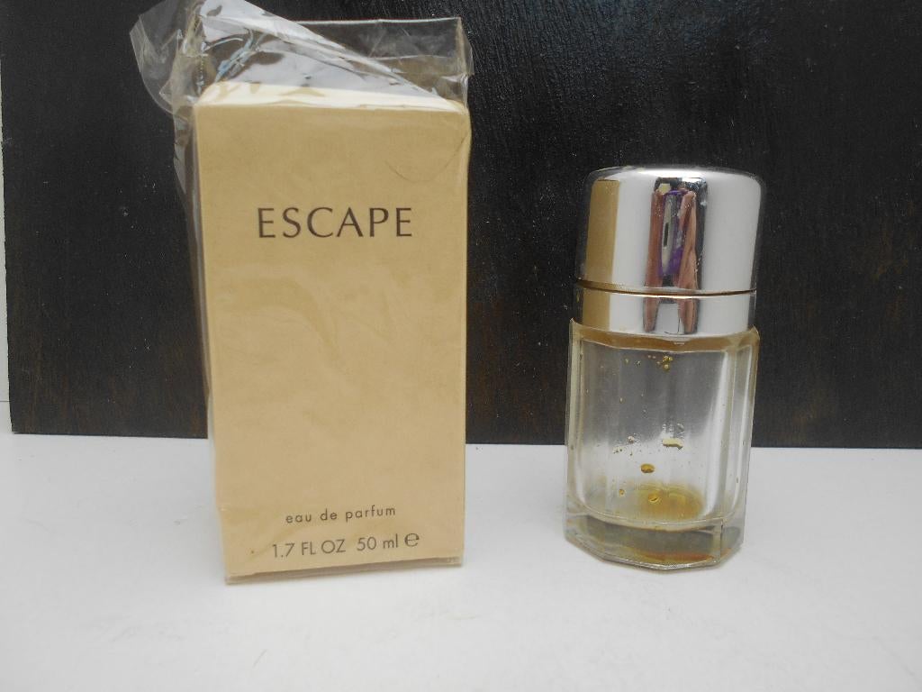 ancien flacon eau de parfum vide Escape Calvin Klein, Enlèvement ou Envoi, Utilisé, Bouteille de parfum