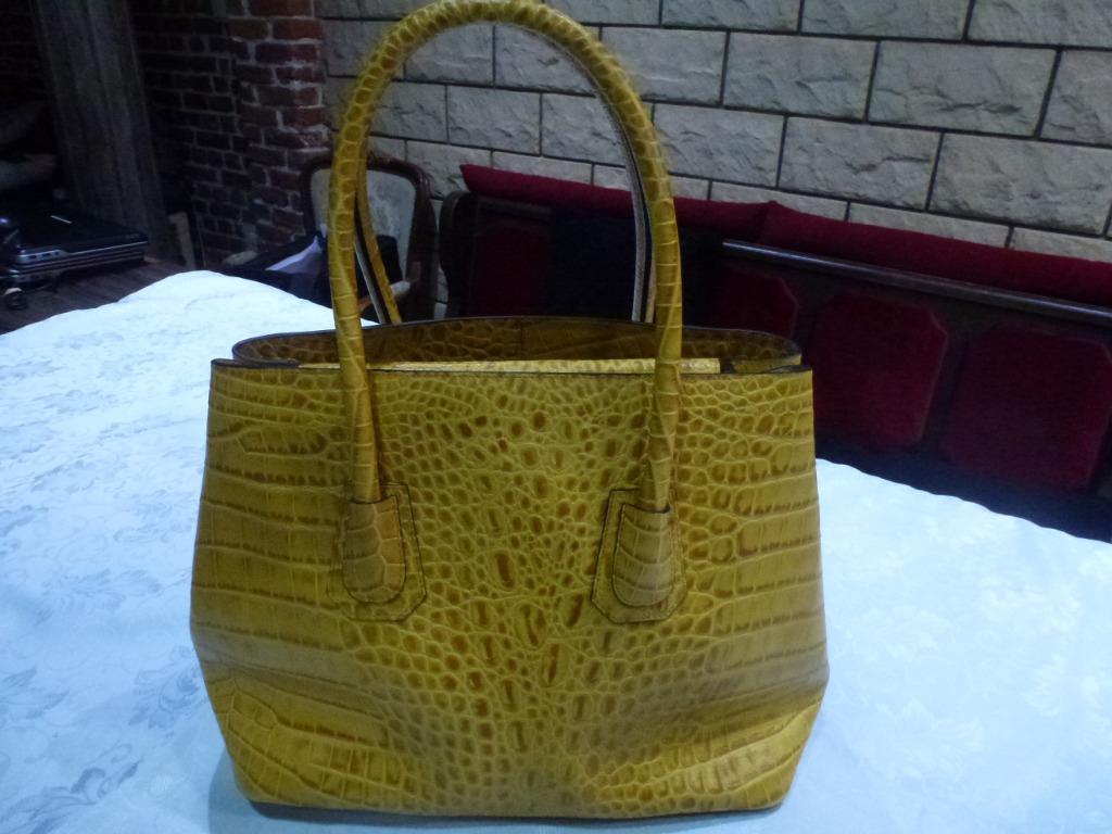 MUSETTE super leder handtas, Handtassen en Accessoires, Tassen | Damestassen, Ophalen of Verzenden, Nieuw, Geel, Handtas