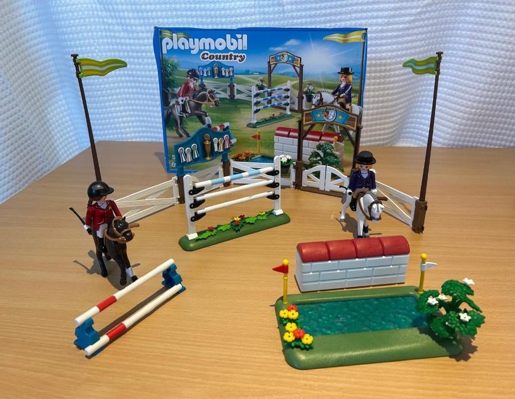 Playmobil Country Fun Springhindernisbaan set 4185, Enfants & Bébés, Enlèvement ou Envoi, Comme neuf, Ensemble complet