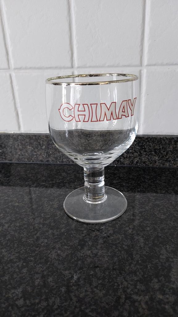 Verre de Chimay - trois pièces, Enlèvement ou Envoi, Utilisé, Verre à bière