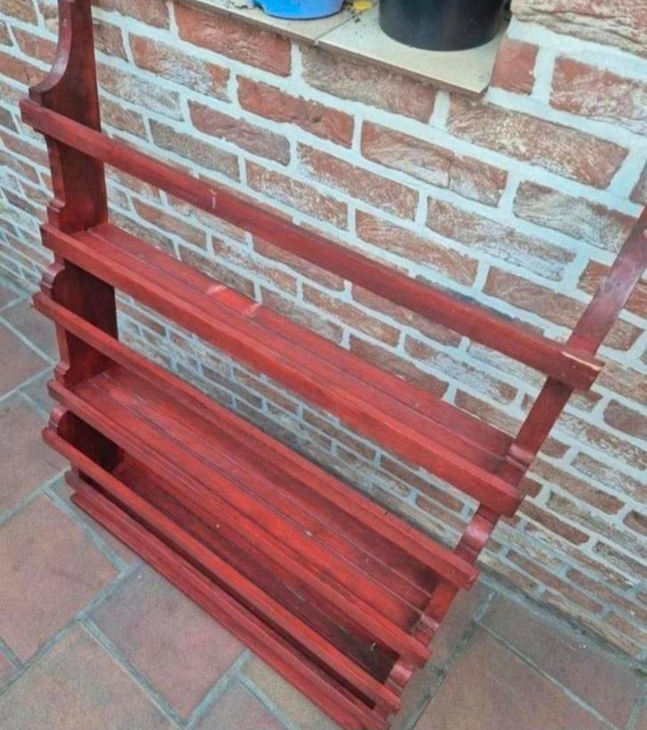 Grote houten vintage muurrek/ wandrek- planten, kruiden ezv, Ophalen, Zo goed als nieuw