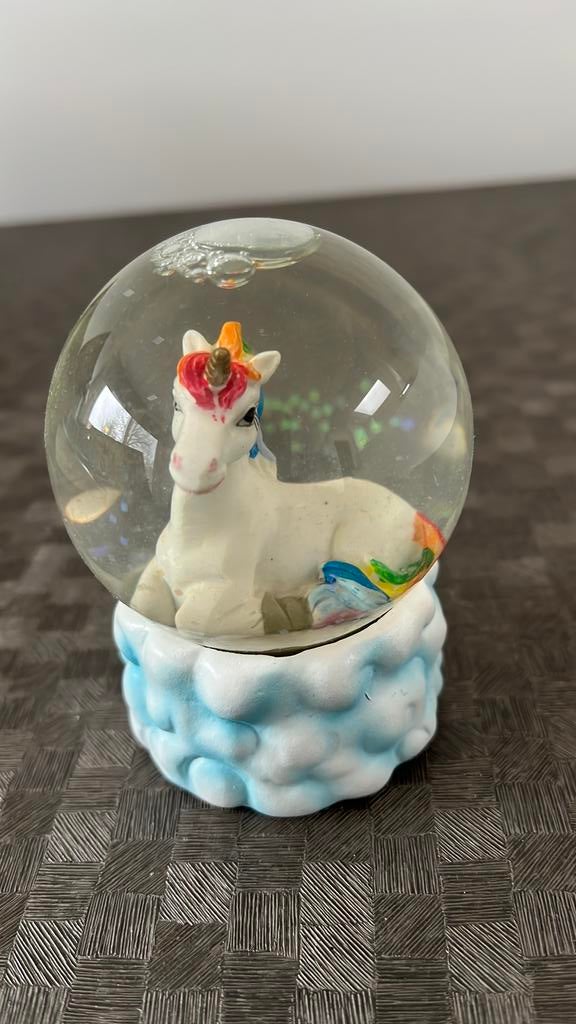 Schudbol / sneeuwbol unicorn, Ophalen of Verzenden, Zo goed als nieuw