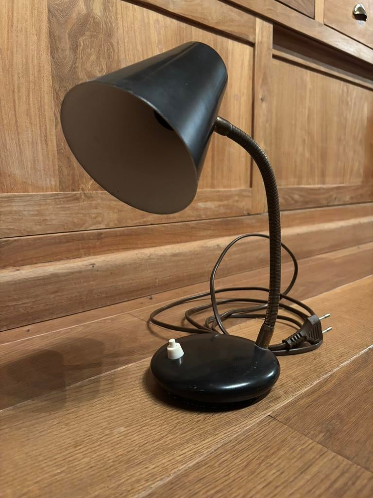 Retro vintage bureaulamp, Enlèvement ou Envoi, Utilisé