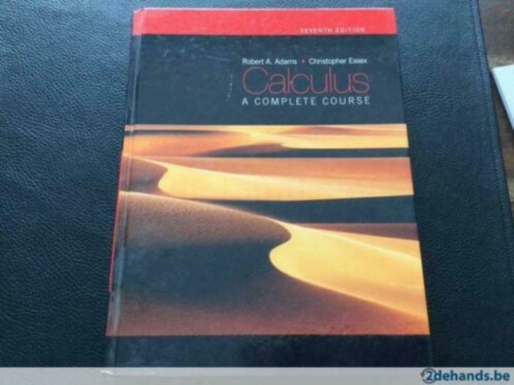 Studieboek “ Calculus : a Complete Course “, Livres, Enlèvement ou Envoi, Bêta, Utilisé, Enseignement supérieur professionnel