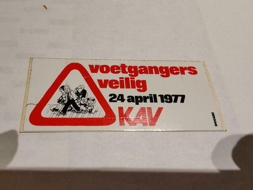 VOETGANGERS VEILIG Sticker, Ophalen of Verzenden, Nieuw, Bedrijf of Vereniging