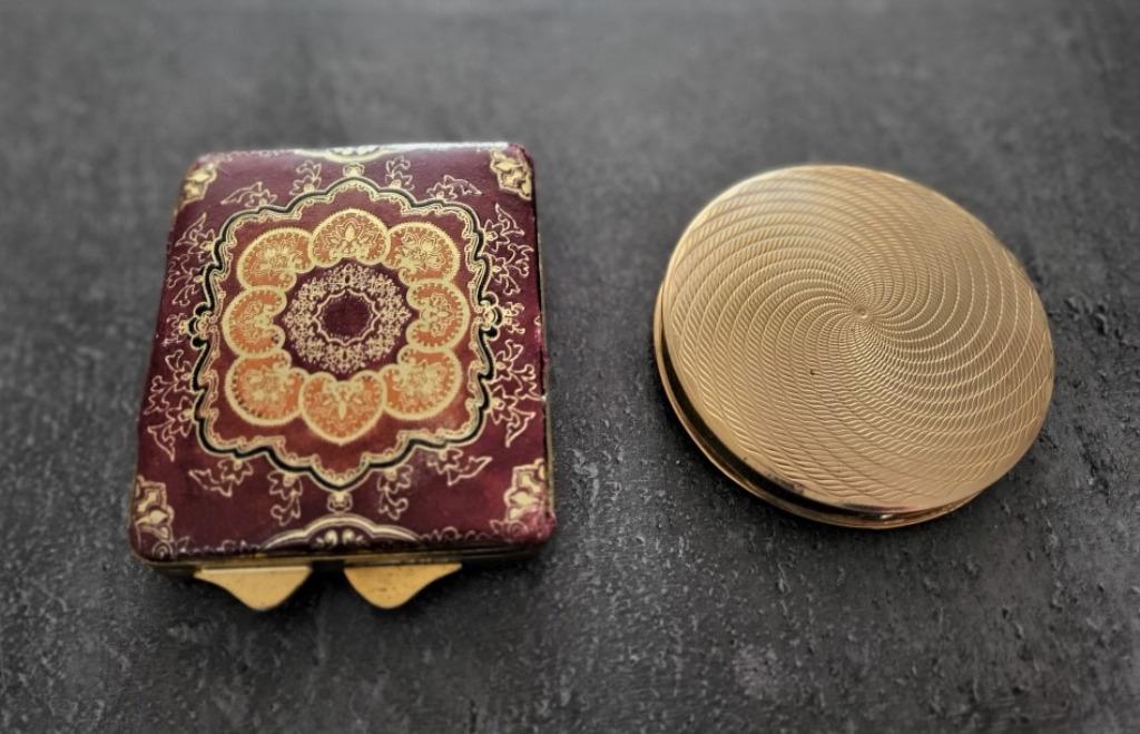 2 poudriers anciens, Enlèvement ou Envoi, Utilisé