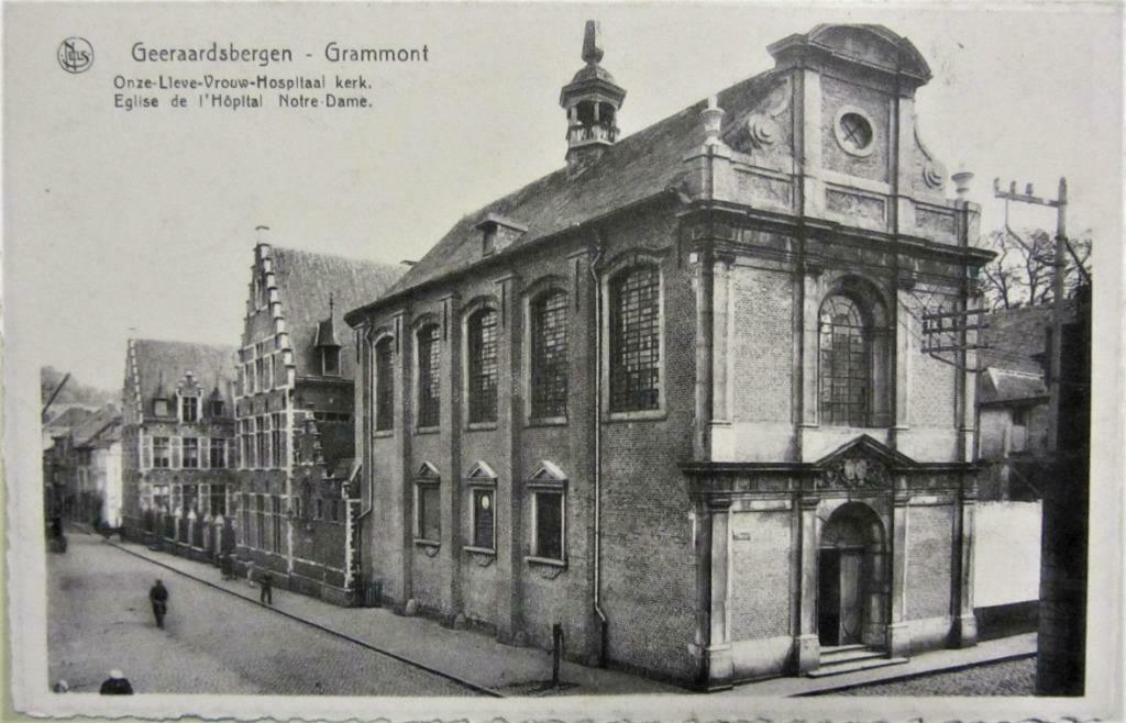 POSTKAART- GERAARDSBERGEN, O.L.V. HOSPITAALKERK 1943, Verzamelen, Postkaarten | België, Ophalen of Verzenden, 1940 tot 1960, Gelopen