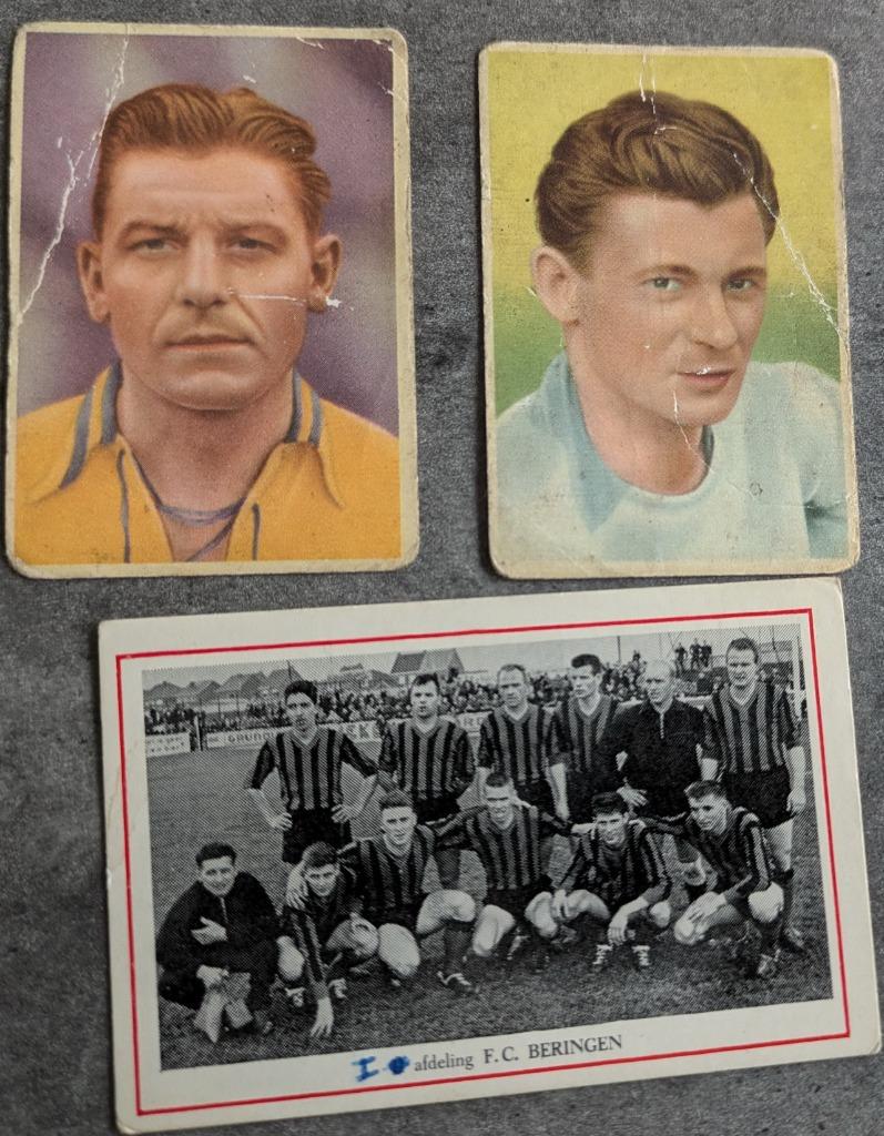voetbal Belgian chewing gum  3x fifties, Verzenden