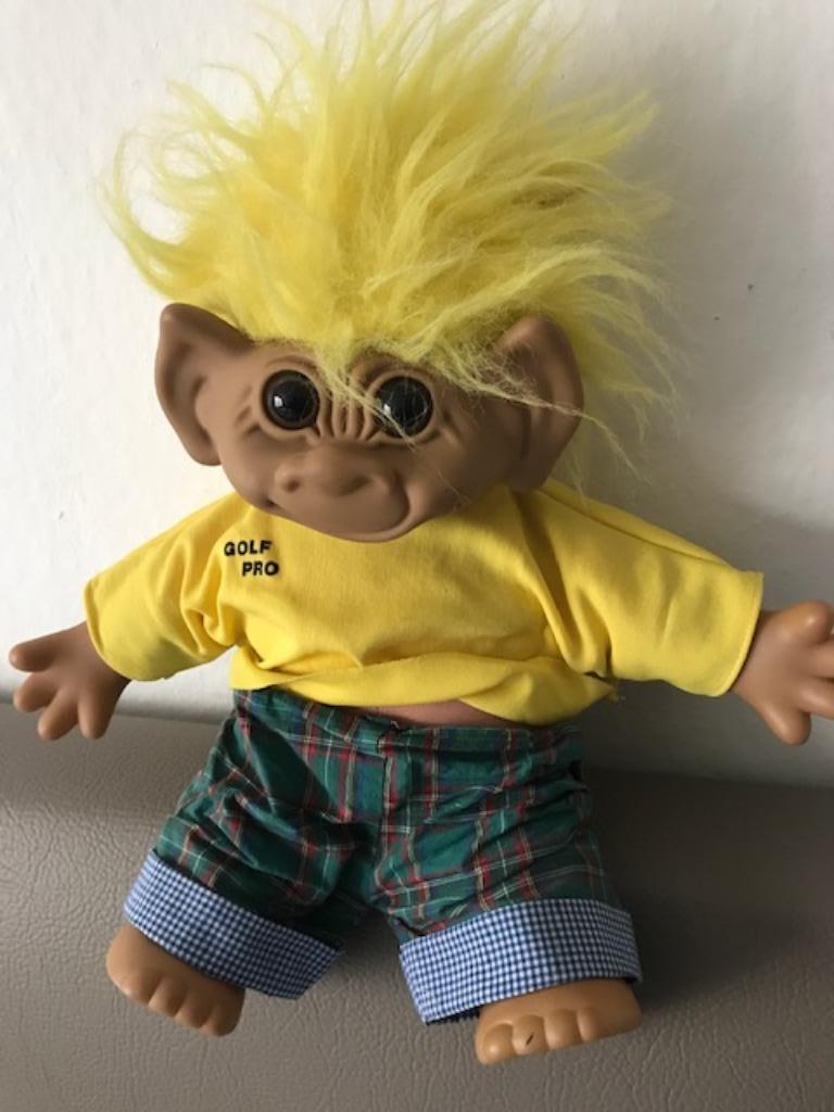 vintage troll  met zacht lichaam, Verzamelen, Poppen, Ophalen of Verzenden