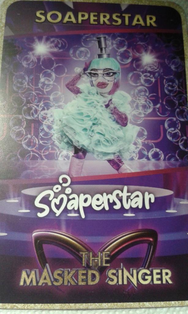 Verzamelkaart SOAPERSTAR 'Masked Singer', Ophalen of Verzenden