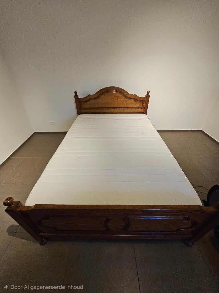 Bed 140x200, Queen size, 140 cm, Brun, Enlèvement