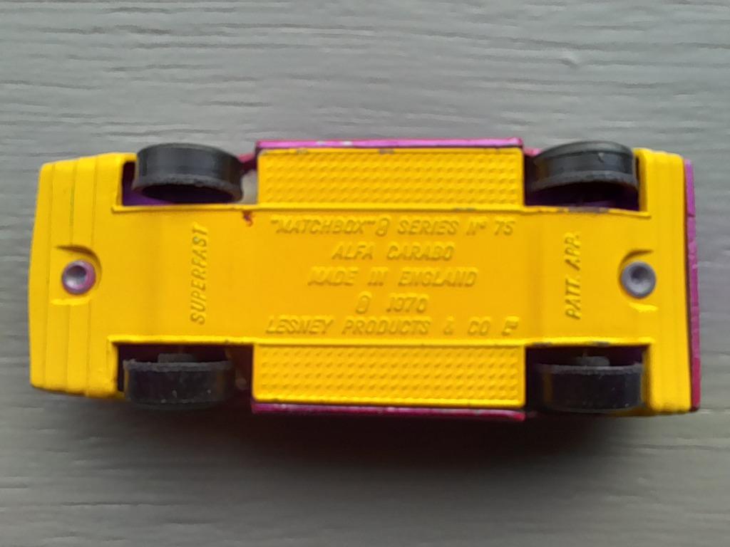 Matchbox nr. 75, Alfa Carabo, Ophalen