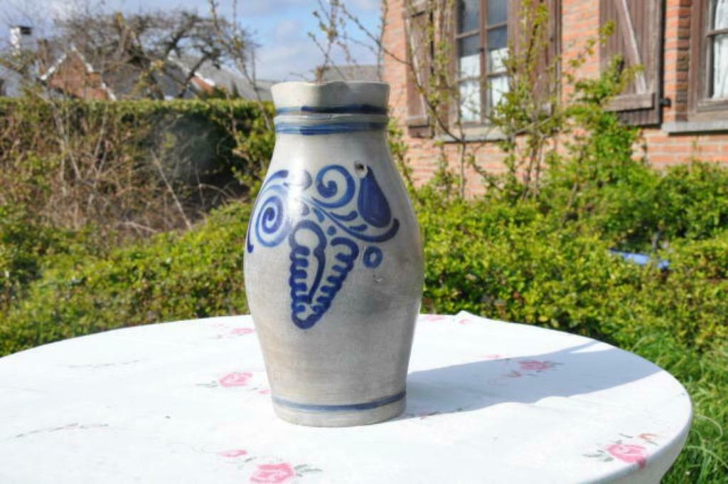 §  cruche en gres gris bleu 3 litres, Enlèvement ou Envoi