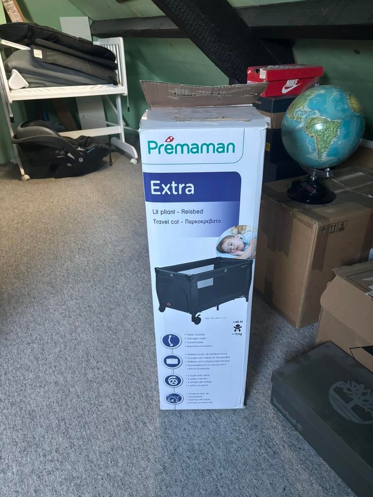 Lit parapluie/voyage pour bébé de chez PREMAMAN peu utilisé, Enlèvement, Comme neuf, Lit de voyage
