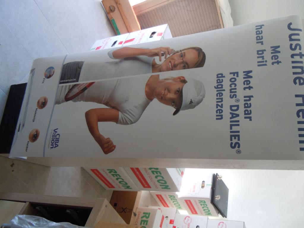 poster justine henin bril lens reclame, Enlèvement ou Envoi