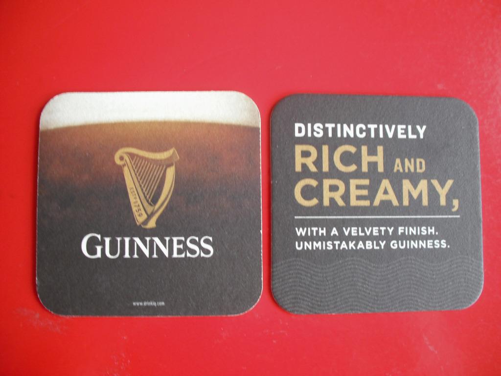 Sous - Bock * GUINNESS * ( Recto- Verso ), Ophalen of Verzenden, Zo goed als nieuw, Viltje(s), Overige merken