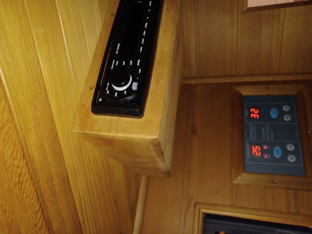 Cabine infrarouge pour 4 personnes, modèle d'angle, radiateu, Enlèvement, Comme neuf, Infrarouge