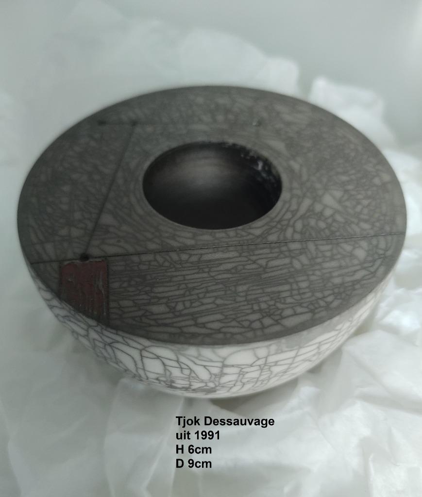 Tjok Dessauvage - keramiek, Antiek en Kunst, Kunst | Designobjecten, Ophalen of Verzenden