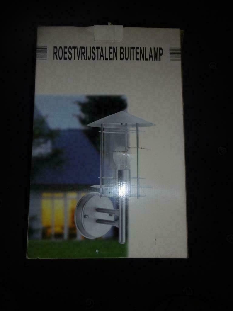 Nouvelle idée cadeau de lampe d'extérieur en acier inoxydabl, Neuf, Enlèvement ou Envoi, Suspension, Inox