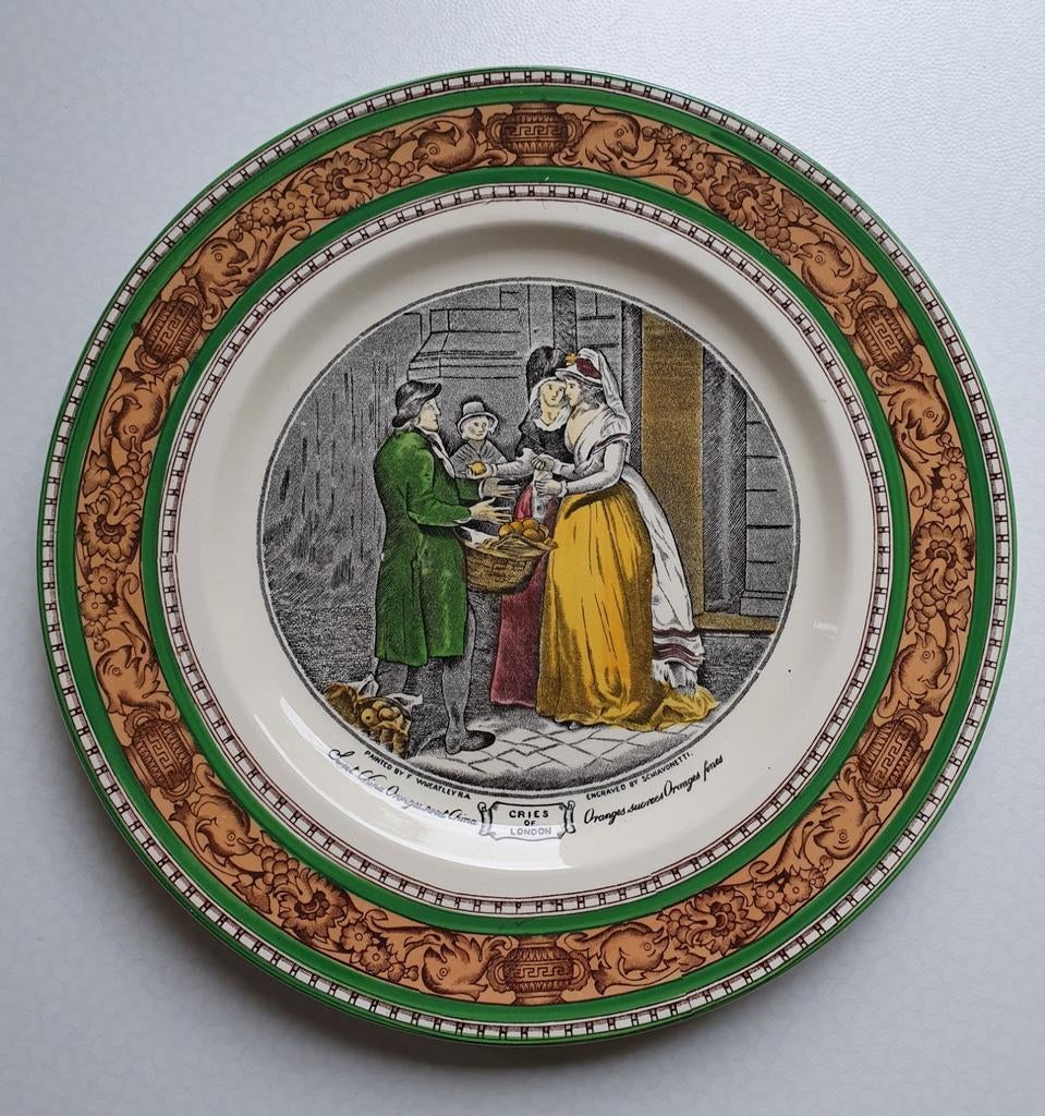 Assiette en faïence anglaise ADAMS "CRIES OF LONDON" TBE, Enlèvement ou Envoi