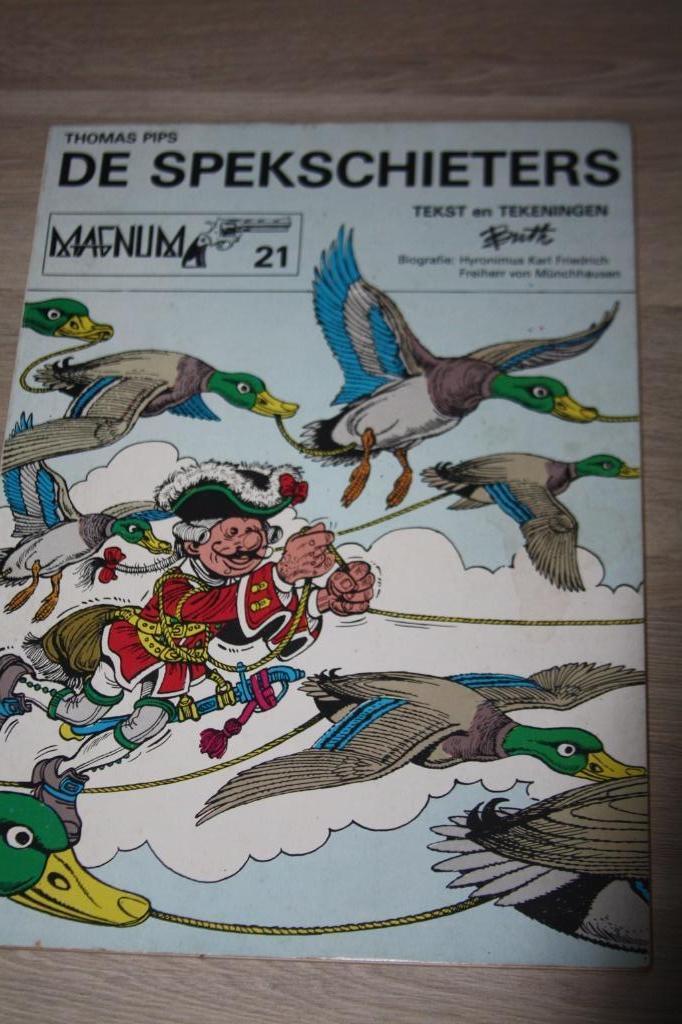 Thomas Pips , De Spekschieters , Magnum 21 , Buth 1979, Boeken, Gelezen, Eén stripboek, Ophalen of Verzenden, Buth