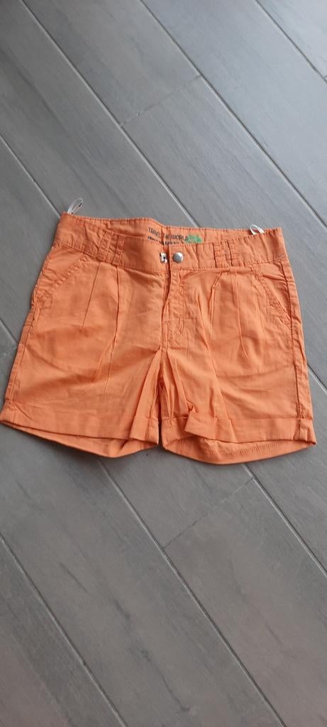 Nieuwe oranje short meisje 152, Enlèvement, Neuf, Fille