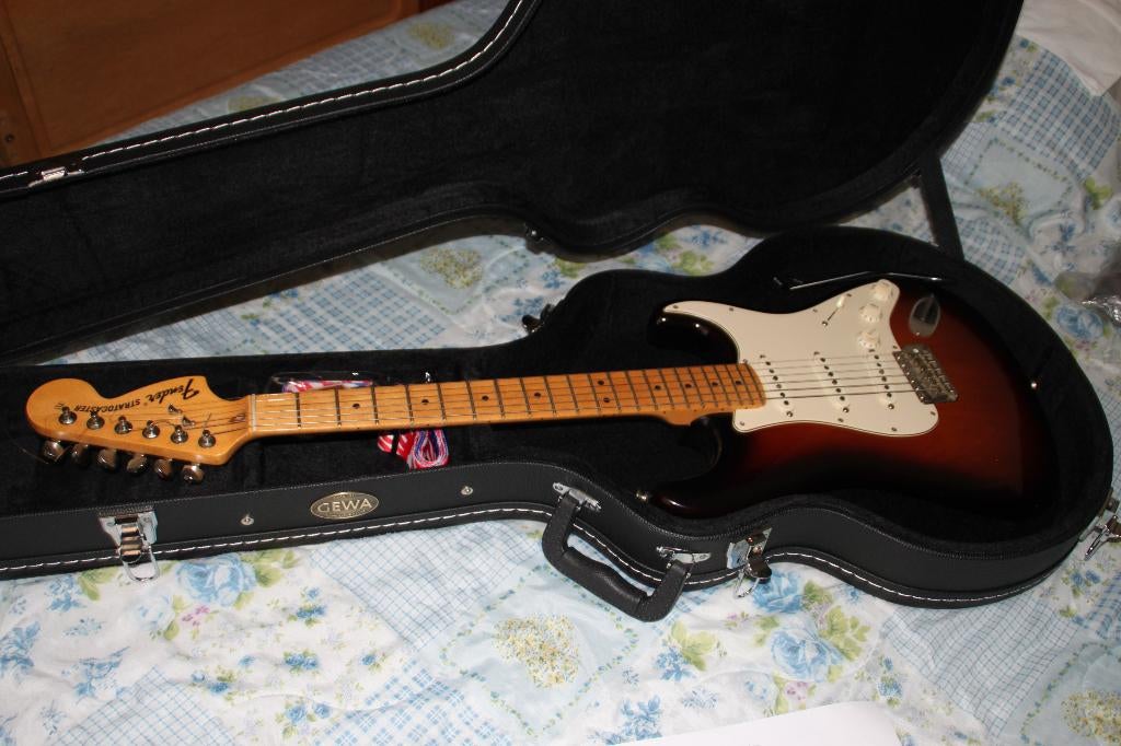 fender stratocaster USA, Musique & Instruments, Enlèvement, Comme neuf, Solid body, Fender