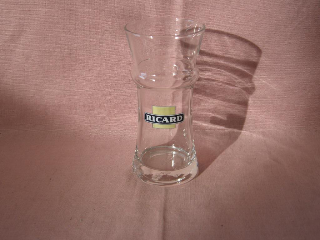 Verre Ricard, lignes droites Gagnere, sans ligne de barre., Enlèvement ou Envoi, Comme neuf, Ustensile